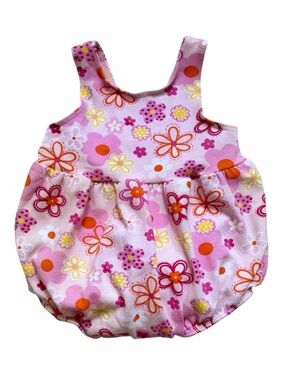 The Flap Happy Pink Floral Print One Piece Swimsuit with Built in Diaper 6M